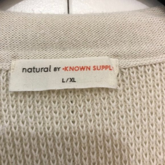 Known Supply Cream Knit Cardigan - Picture 2 of 5